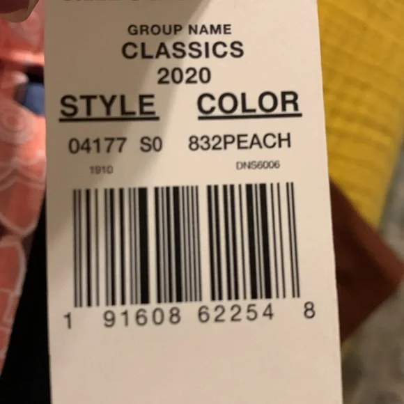 NWT Beautiful coral colored blouse w/ attached tank and silver tone necklace - Picture 9 of 9